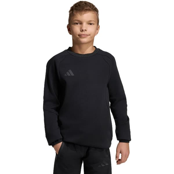 adidas Tiro Travel Crew Sweater Kids in Zwart