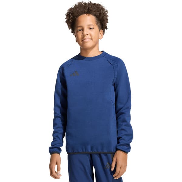 adidas Tiro Travel Crew Sweater Kids in Donkerblauw Zwart