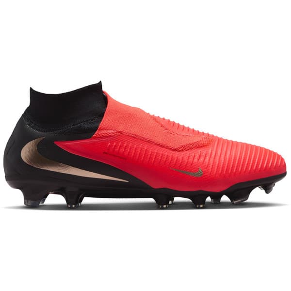 Nike Phantom 6 High Pro Gras Voetbalschoenen (FG) in Zwart Felrood Goud