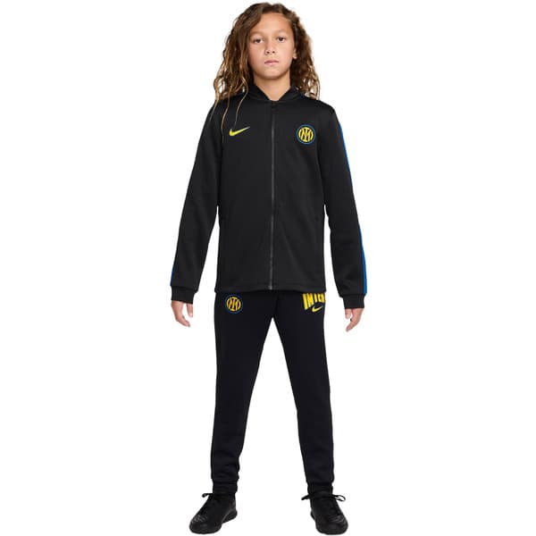 Nike Inter Milan Strike Trainingspak 2026-2027 Kids in Zwart Donkerblauw Goudgeel
