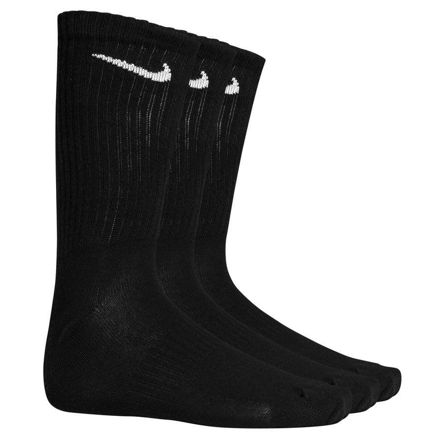 Nike Everyday Lightweight Crew Sportsokken 3-Pack in Zwart Wit