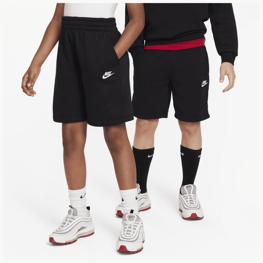 Nike K Nsw Club Ft Short Lbr Black/white Dames