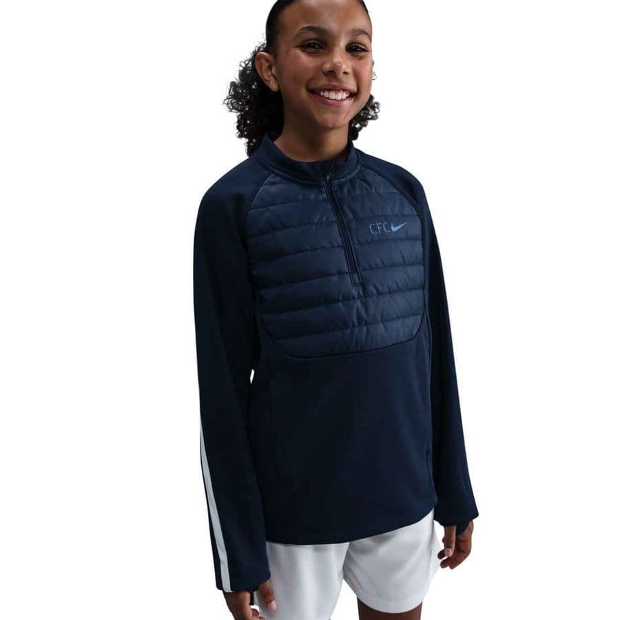 Nike Chelsea Trainingsshirt Therma-fit Academy Drill Winter Warrior Kids