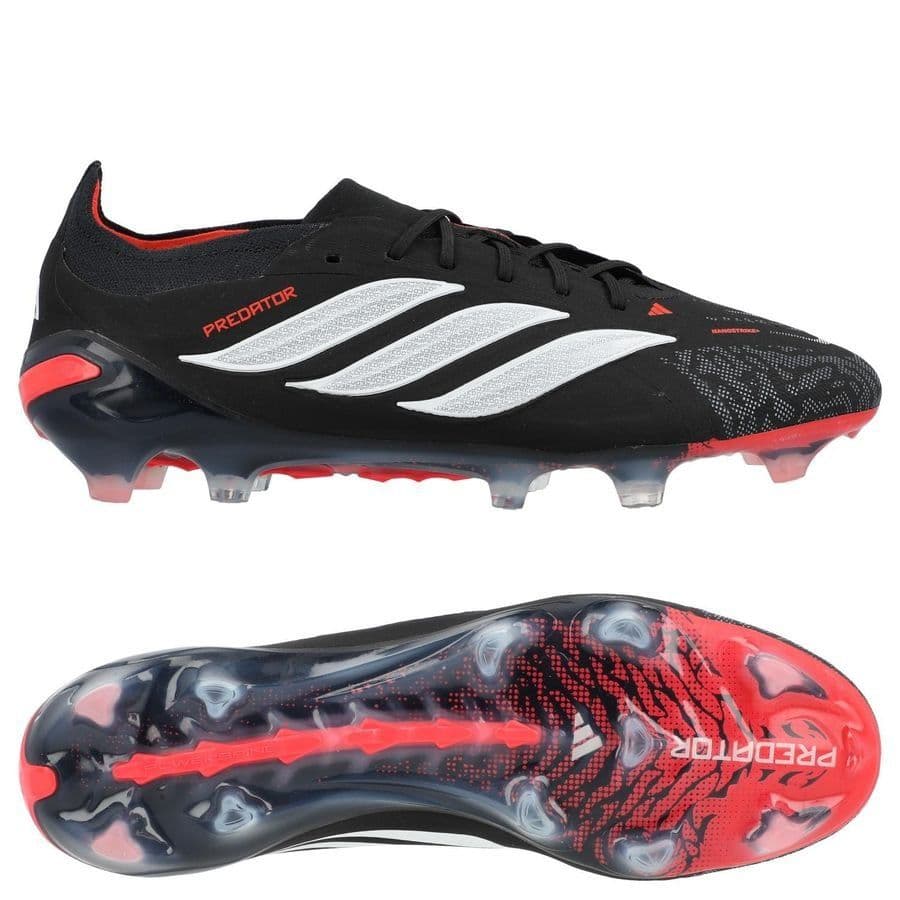 adidas Predator Elite FT Gras Voetbalschoenen (FG) in Zwart Wit Rood