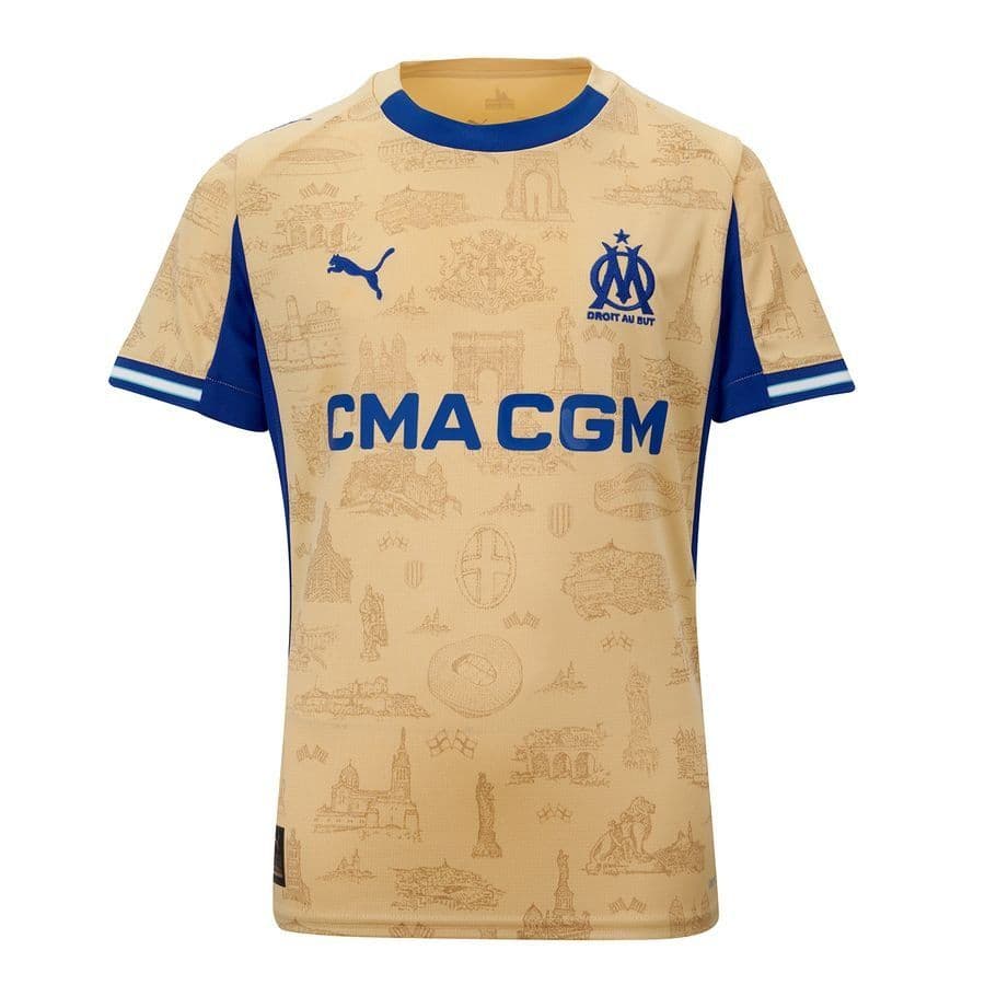 Puma Marseille 4e Shirt 2025/26 Kids