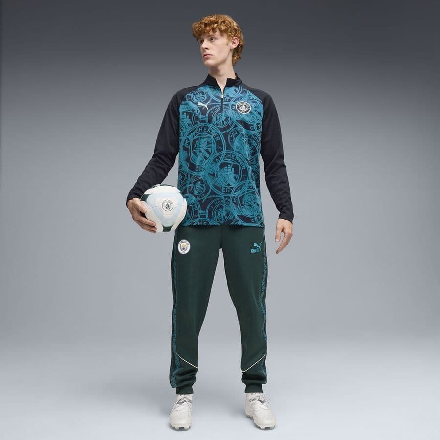 Puma Manchester City Trainingsshirt Pre Match Kwartrits, foto 2