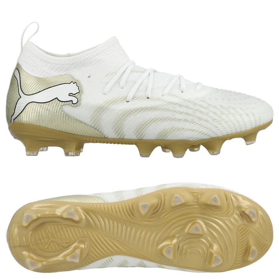 Puma Future 9 Match Fg/ag White Gold Kids