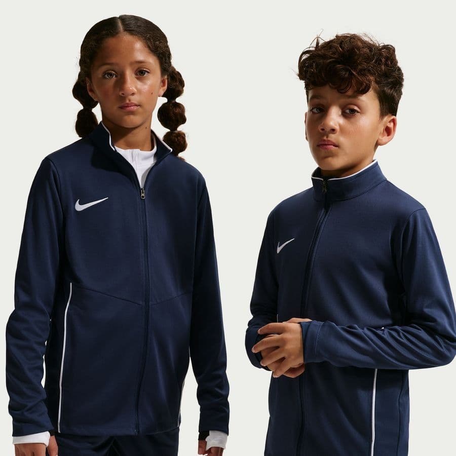 Nike Dri-FIT Park 26 Trainingsjack Kids in Donkerblauw Wit