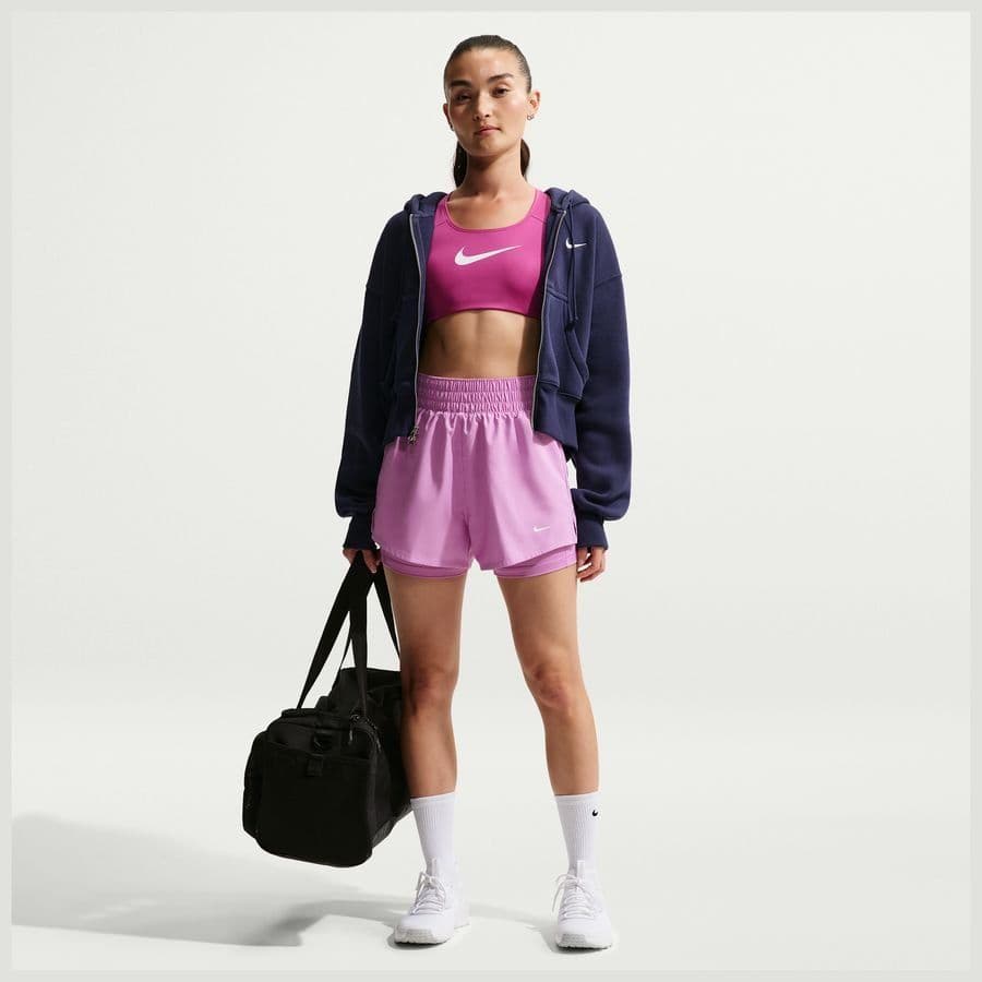 Nike One Trainingsshorts Dri-FIT High Waisted 3'' 2 in 1 Dames
