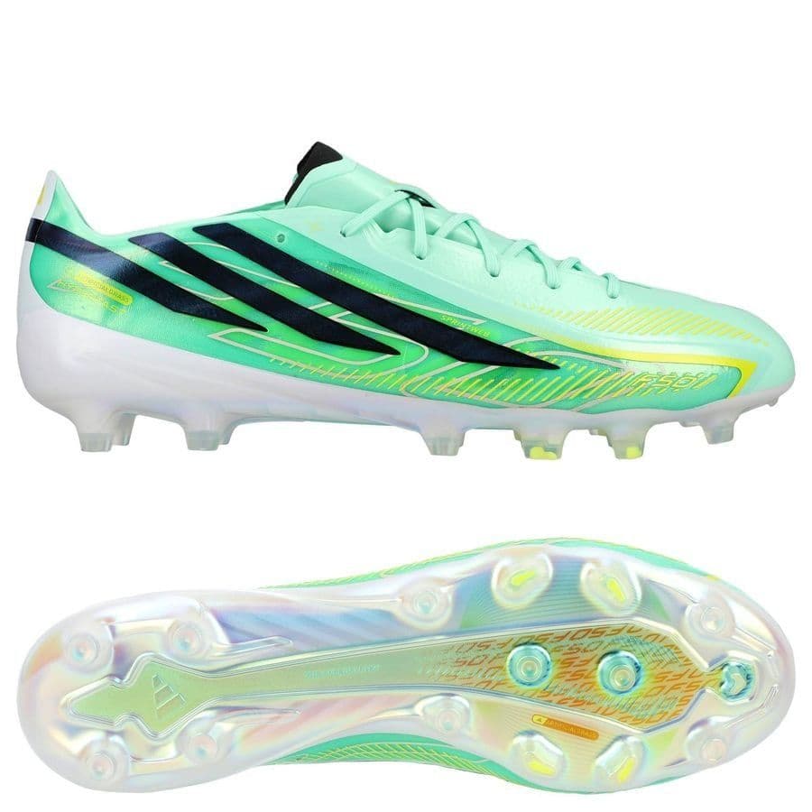 adidas F50 Hyperfast Elite Kunstgras Voetbalschoenen (AG) Mintgroen in Mintgroen Zwart Wit