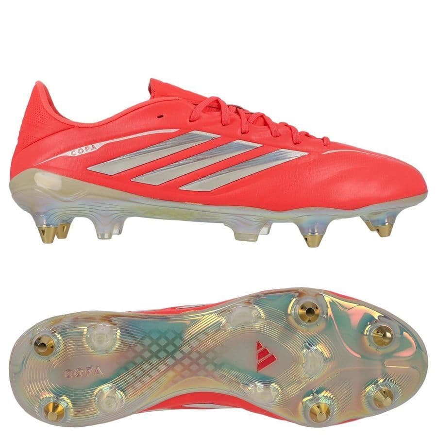 adidas Copa Pure IV Elite IJzeren-Nop Voetbalschoenen (SG) in Felroze Zilver Wit