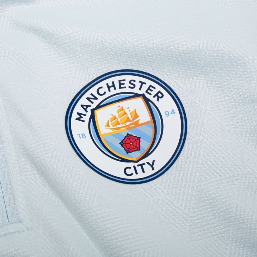 Puma Manchester City Trainingsshirt Warm Up Kwartrits, foto 3