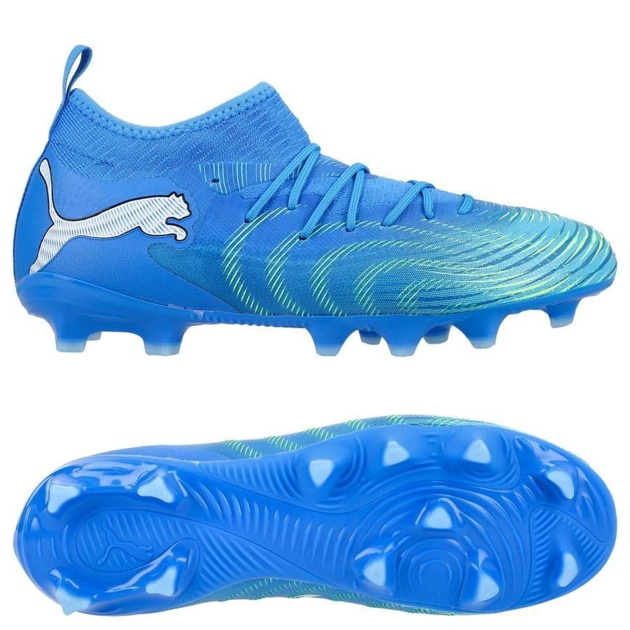 Puma Future 9 Match Gras / Kunstgras Voetbalschoenen (MG) Kids Blauw Luminous, foto 7
