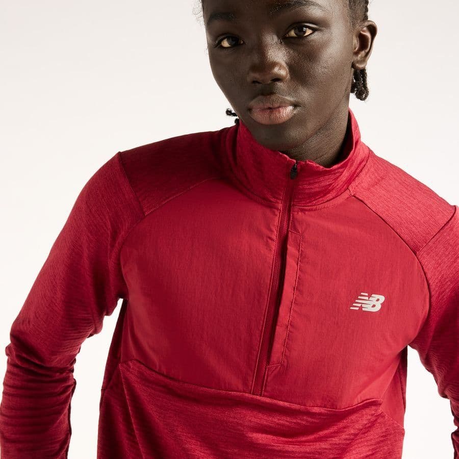 New Balance Hardloopshirt Athletics Heat Grid 1/2 Zip, foto 4