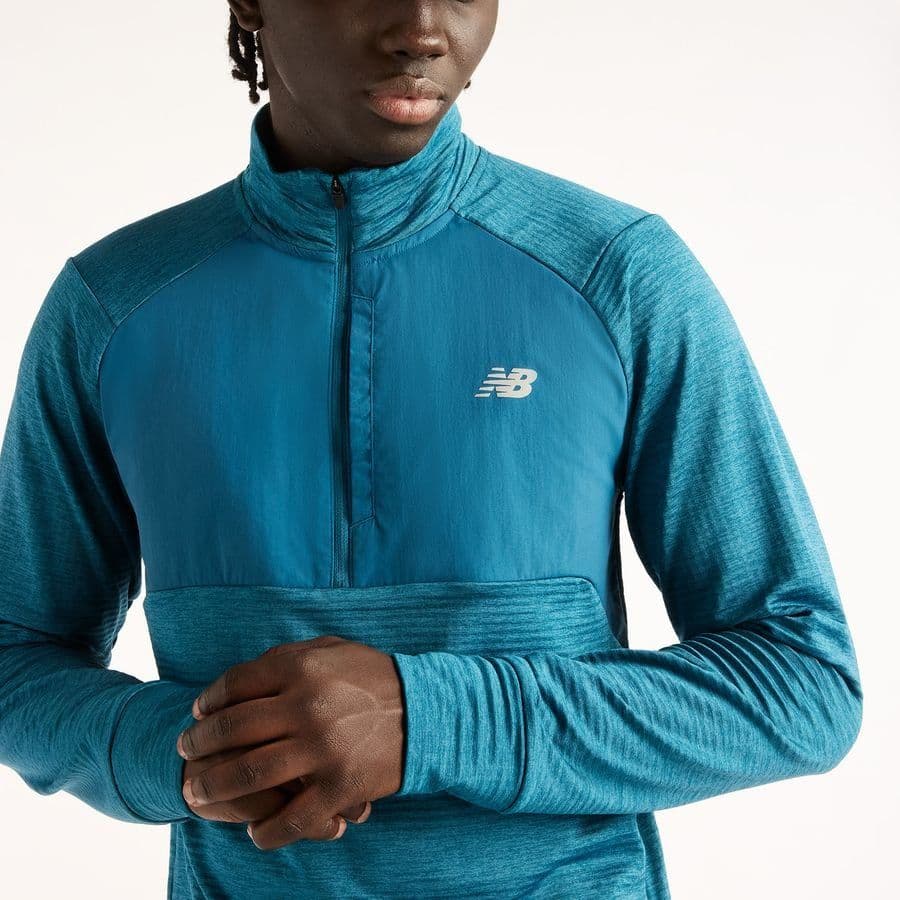 New Balance Hardloopshirt Athletics Heat Grid 1/2 Zip, foto 5