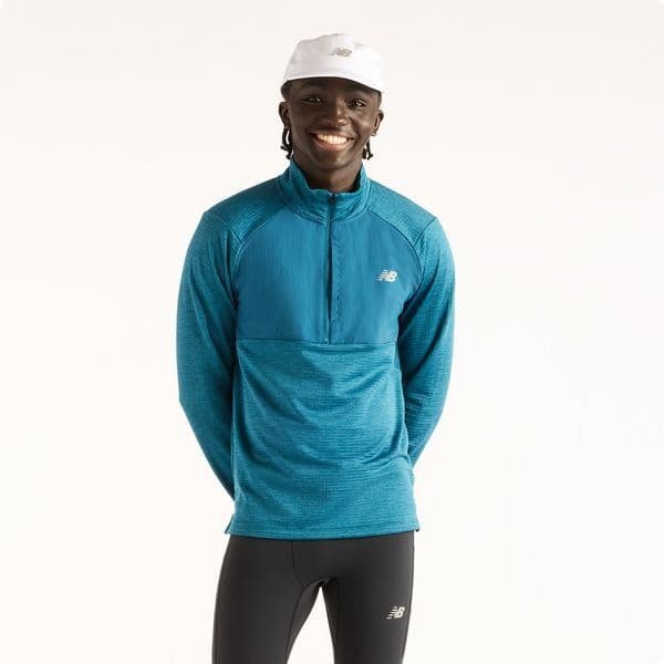 New Balance Hardloopshirt Athletics Heat Grid 1/2 Zip, foto 7