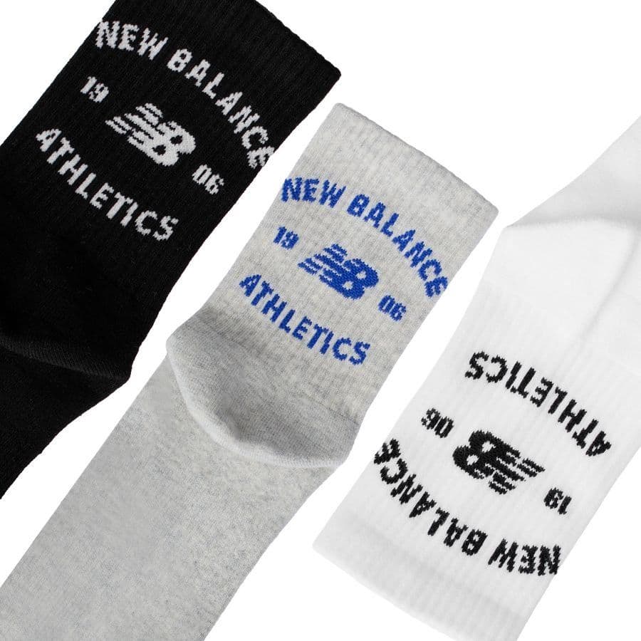 New Balance Kousen Graphic Quarter Crew 3-pak, foto 3