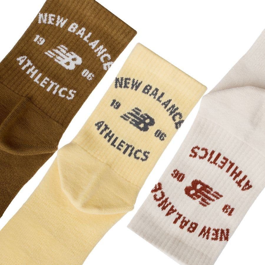 New Balance Kousen Graphic Quarter Crew 3-pak, foto 3