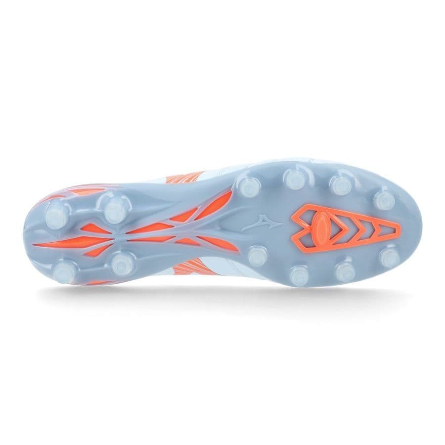 Mizuno Morelia Neo V Beta Elite Gras Voetbalschoenen (FG) Wit Oranje Limoen, foto 8