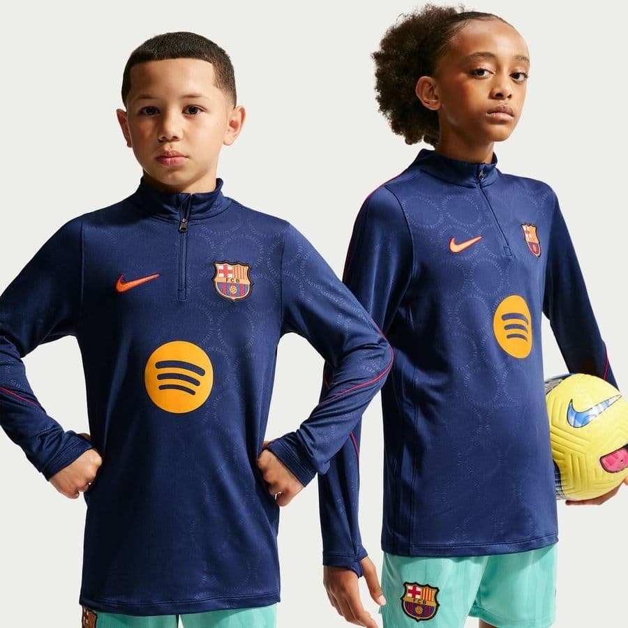Nike Barcelona Trainingsshirt Dri-fit Strike Pre Match 3de Kids