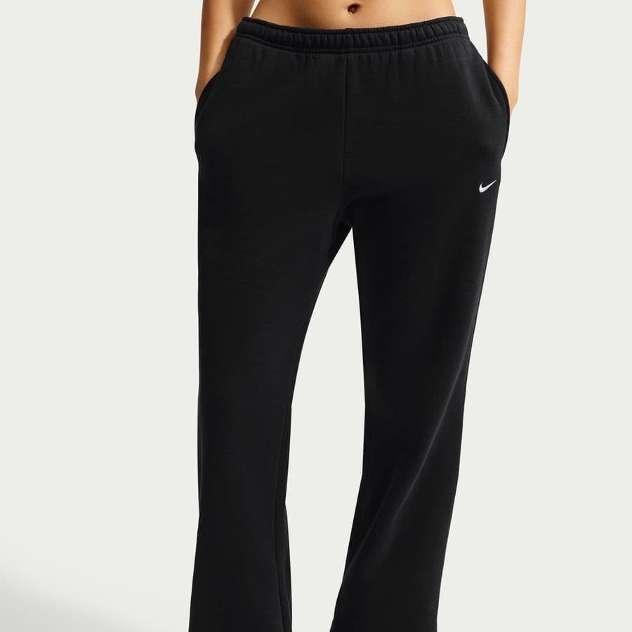 Nike Trainingsbroek Studio Fleece Mid-rise Open-hem Dames, foto 3