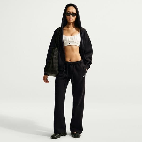 Nike Trainingsbroek Studio Fleece Mid-rise Open-hem Dames, foto 6
