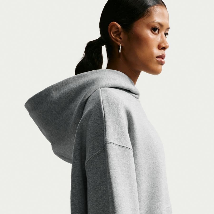 Nike Hoodie Studio Fleece Oversized Dames, foto 3