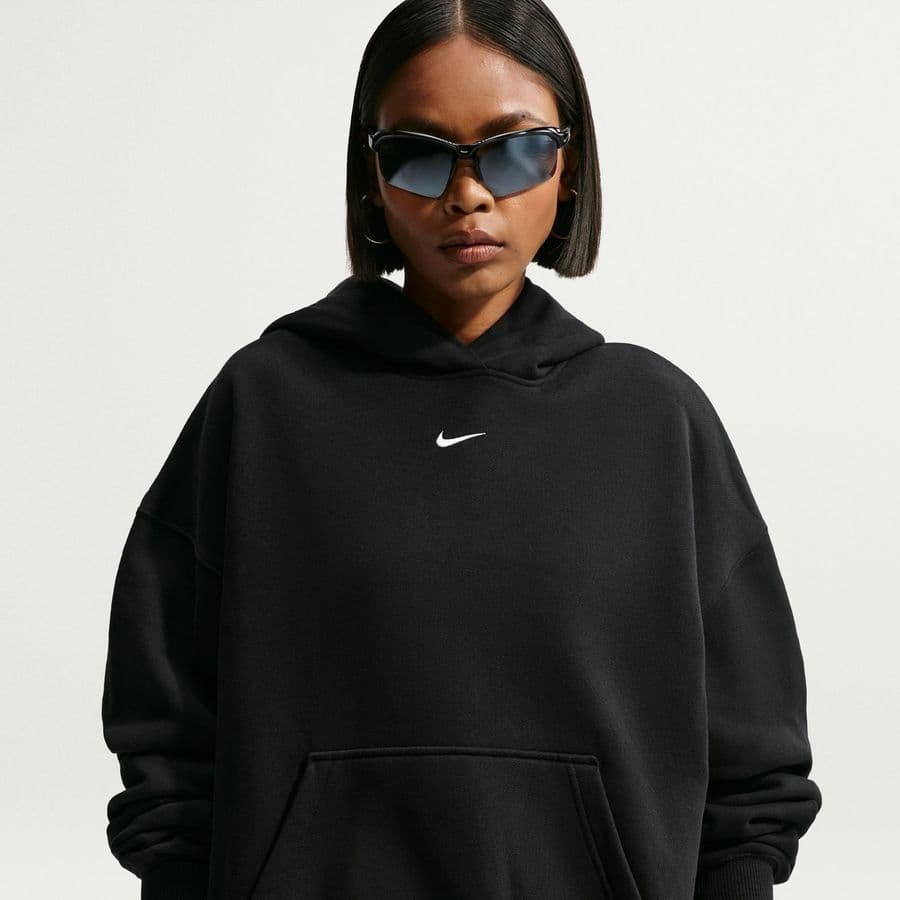 Nike Hoodie Studio Fleece Oversized Dames