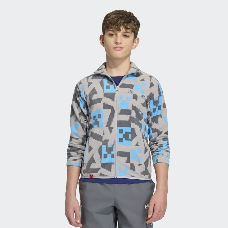 adidas Minecraft Terrex Climawarm Fleece Jack Met Lange Ritssluiting, foto 3