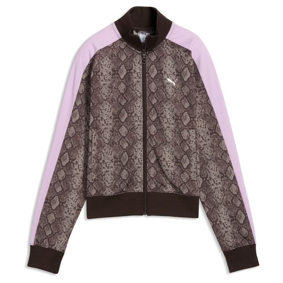 Puma T7 Snake Print Short Trainingsjacke Dames