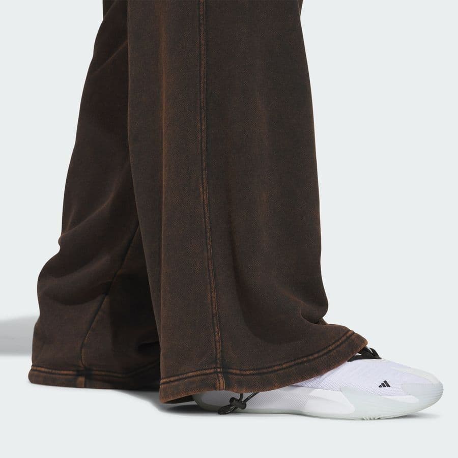 adidas Basketball Washed Fleece Broek Met Wijde Pijpen, foto 5