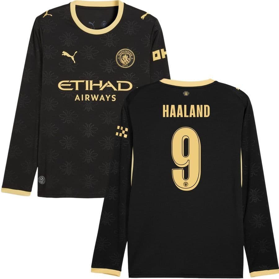 Puma Manchester City Thuisshirt 2026/27 Champions League Kids Lange Mouwen Haaland 9