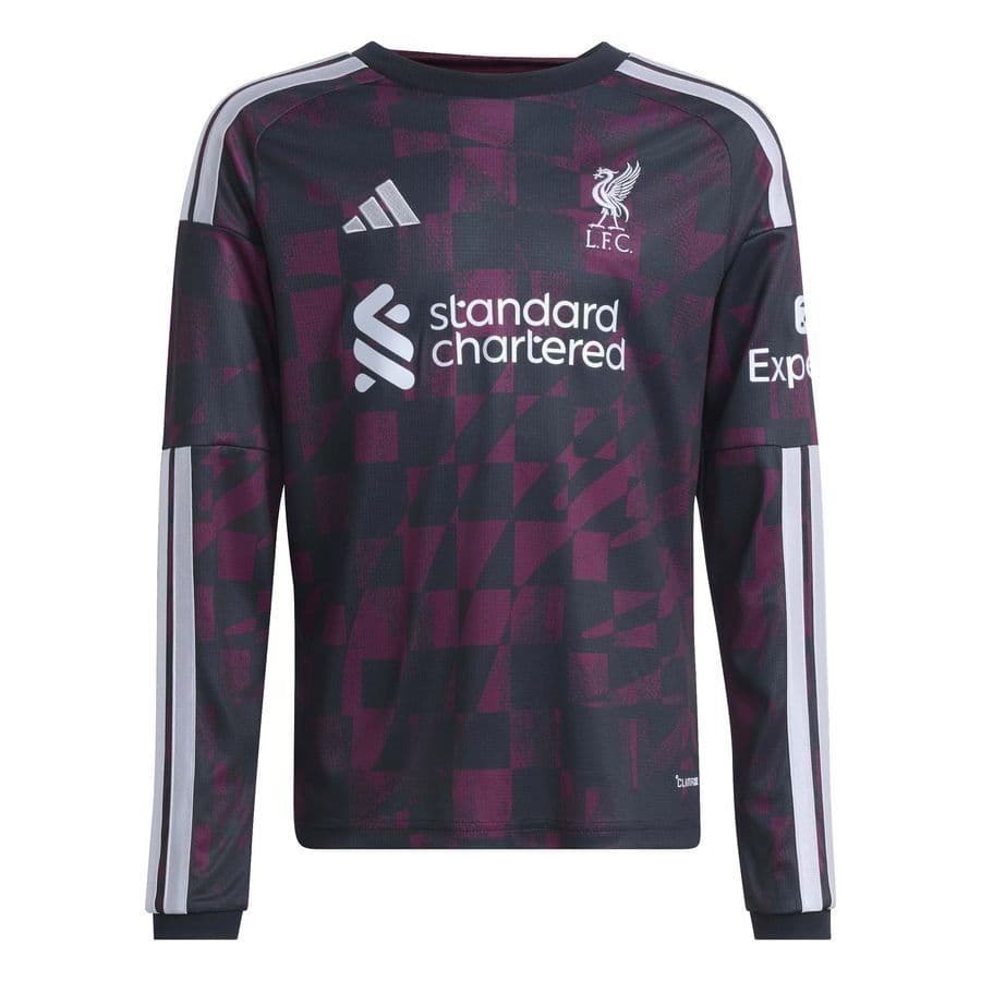 adidas Liverpool 3de Shirt Champions League 2026/27 Kids Lange Mouwen