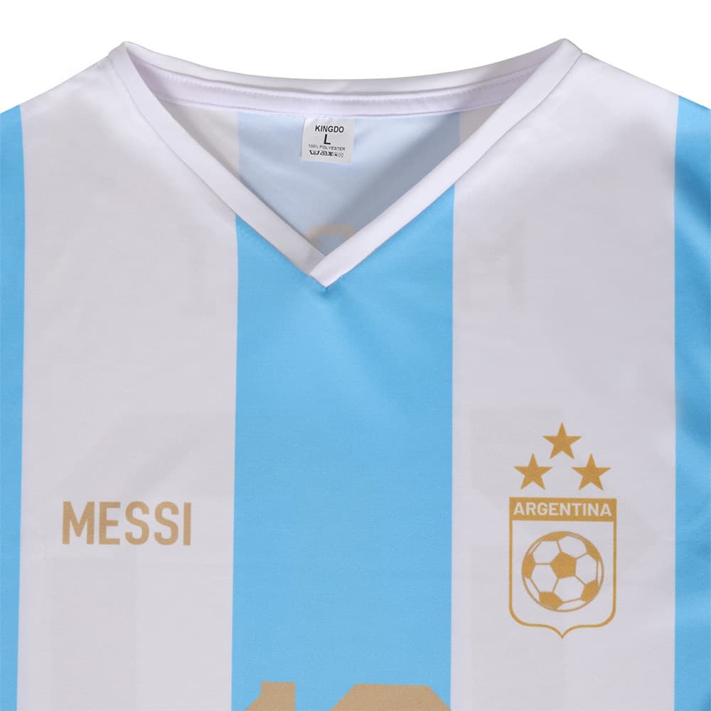 Kingdo Messi Argentinie Voetbalshirt Thuis, foto 3