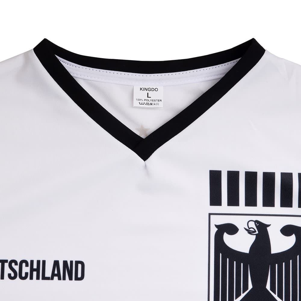 Kingdo Duitsland Voetbalshirt Thuis - Eigen Naam - Strepen, foto 3