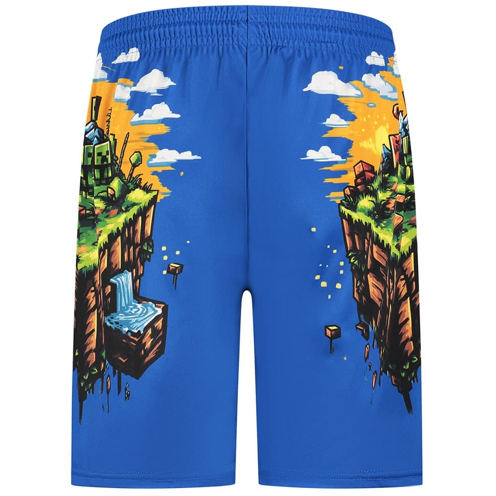 Kingdo Minecraft Shirt en Broekje - Voetbaltenue - Blauw - Kinderen, foto 6