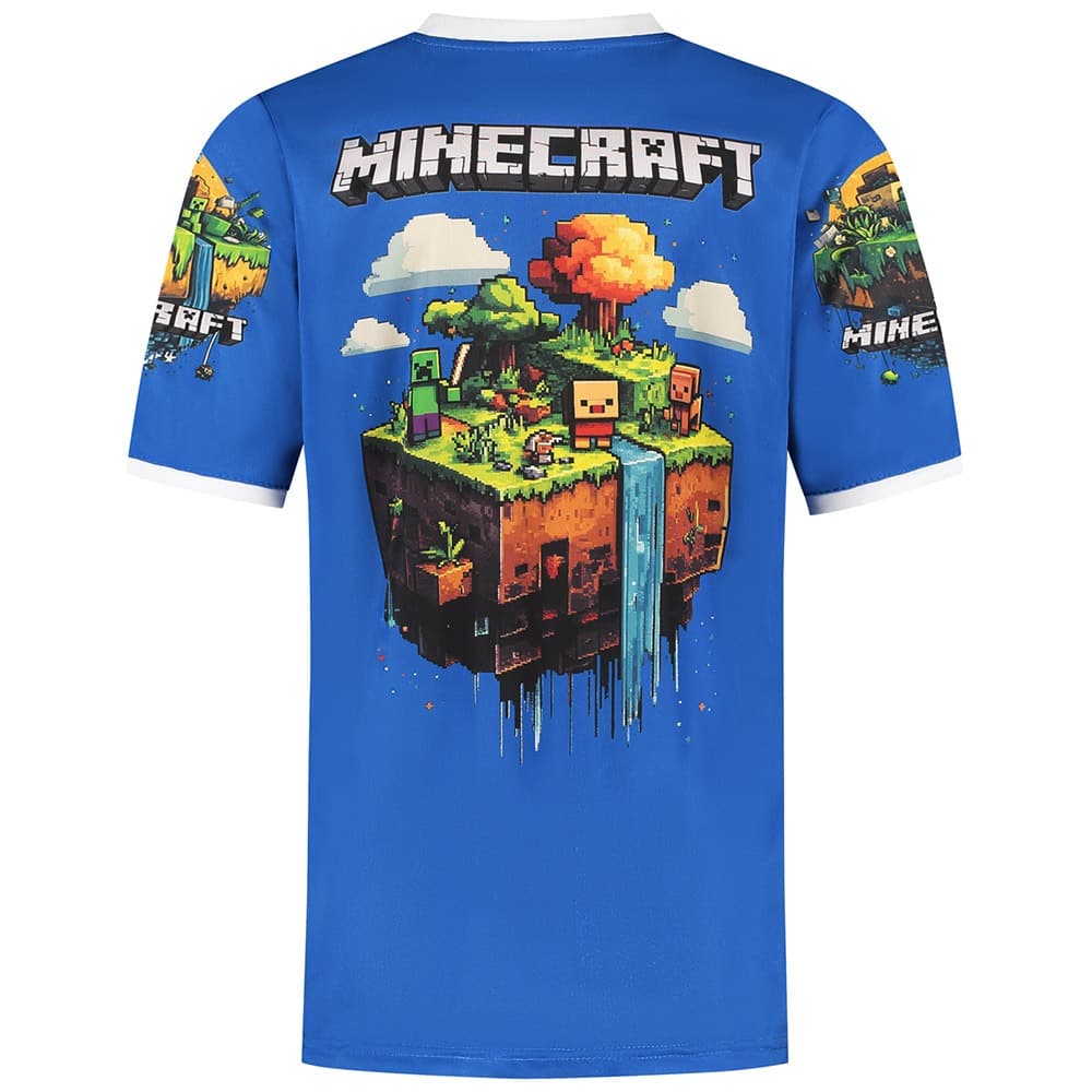 Kingdo Minecraft Shirt en Broekje - Voetbaltenue - Blauw - Kinderen, foto 2