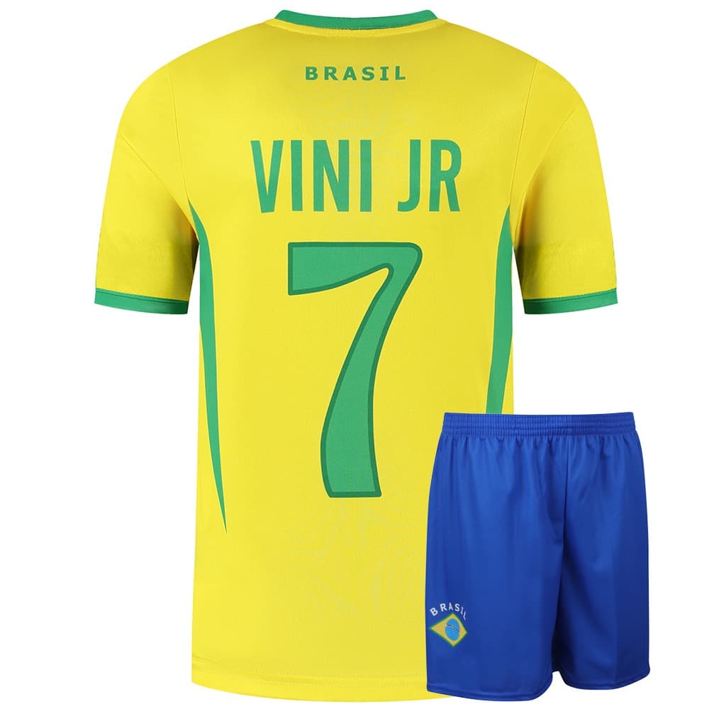 Kingdo Brazilie Voetbaltenue Thuis Vini JR.