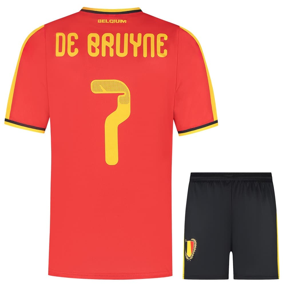 Kingdo De Bruyne Belgie Voetbaltenue Thuis