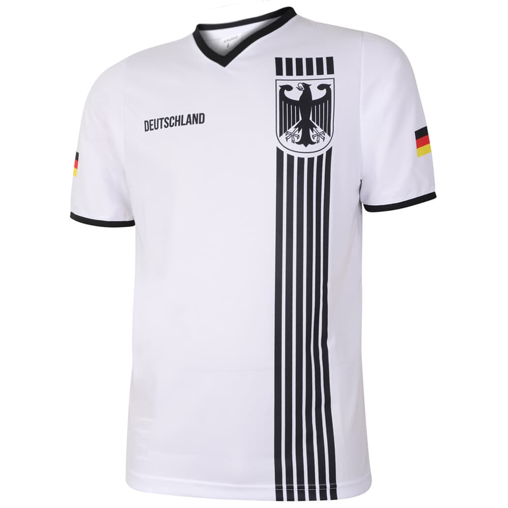 Kingdo Duitsland Voetbalshirt Thuis - Eigen Naam - Strepen