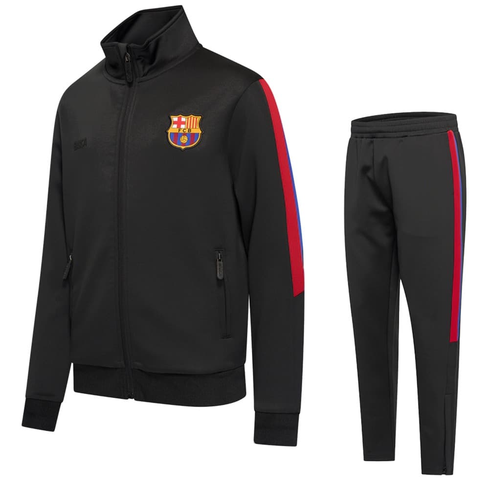 FC Barcelona Trainingspak - Eigen Naam - 2025-2026 - Zwart - Kind