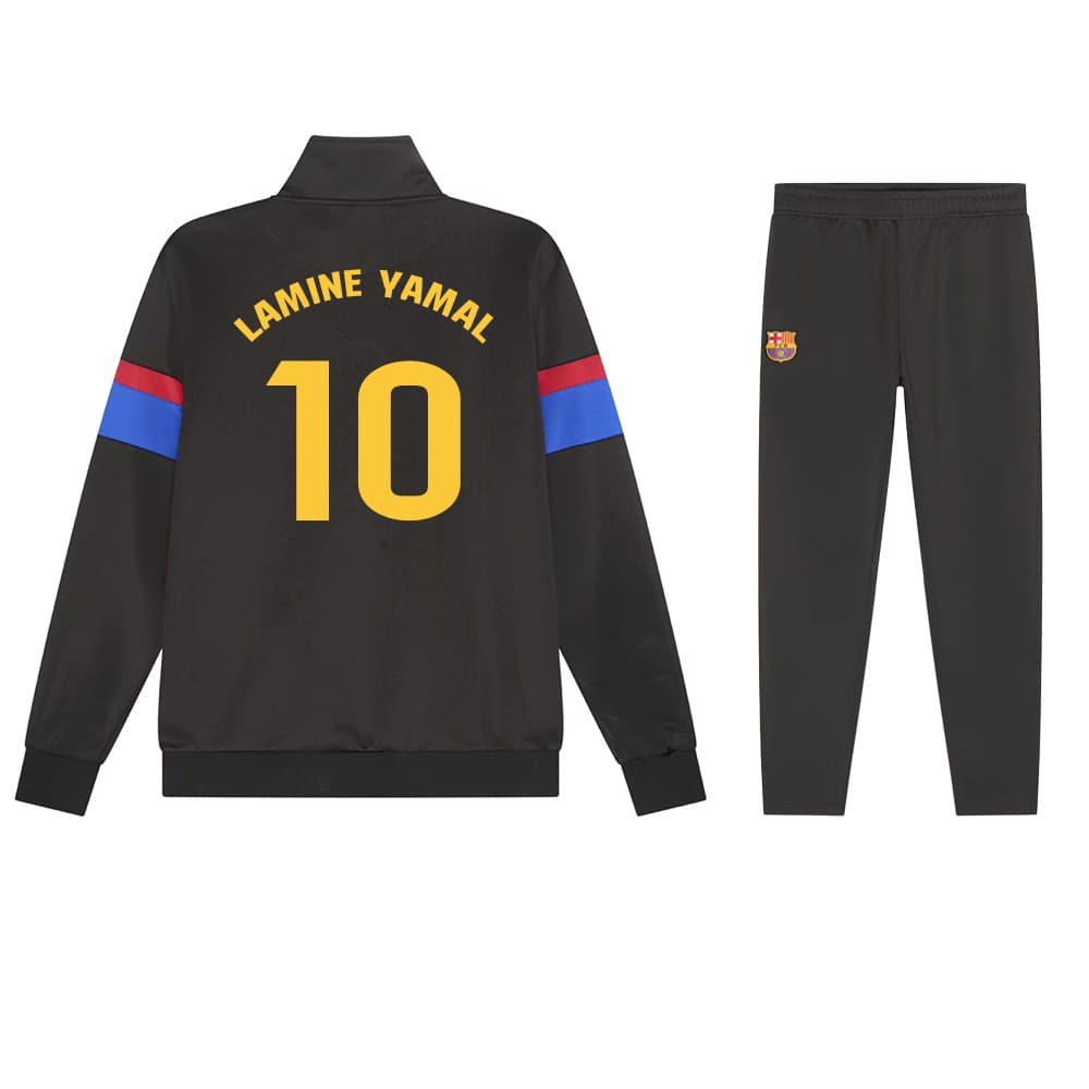 FC Barcelona Lamine Yamal Trainingspak - 2025-2026 - Zwart-Blauw - Kind