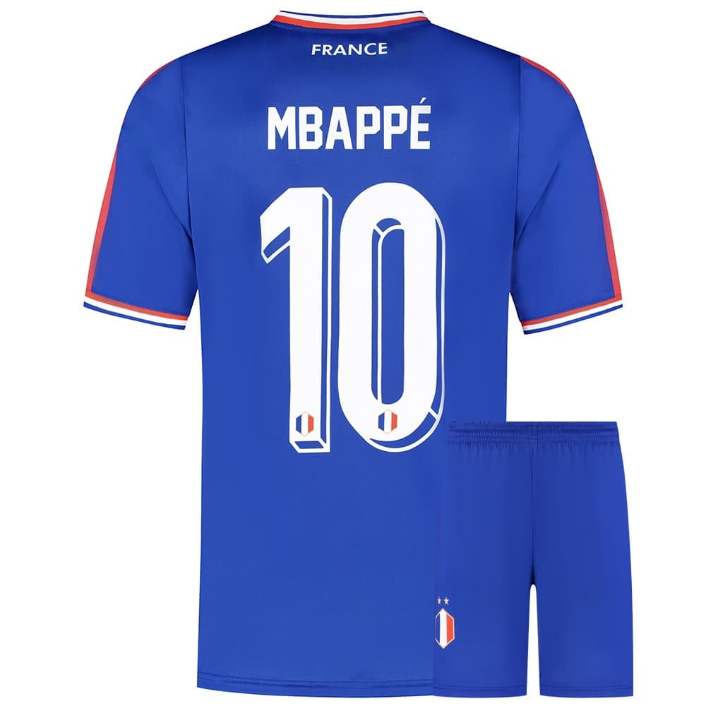 Kingdo Mbappe Frankrijk Voetbaltenue Thuis