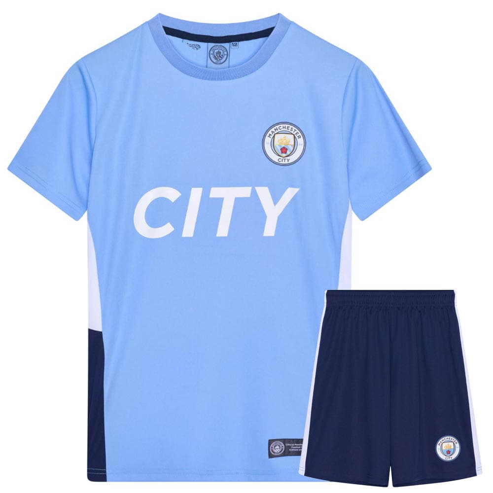 Manchester City Voetbaltenue Thuis - Eigen Naam - 2024-2025 - Kind