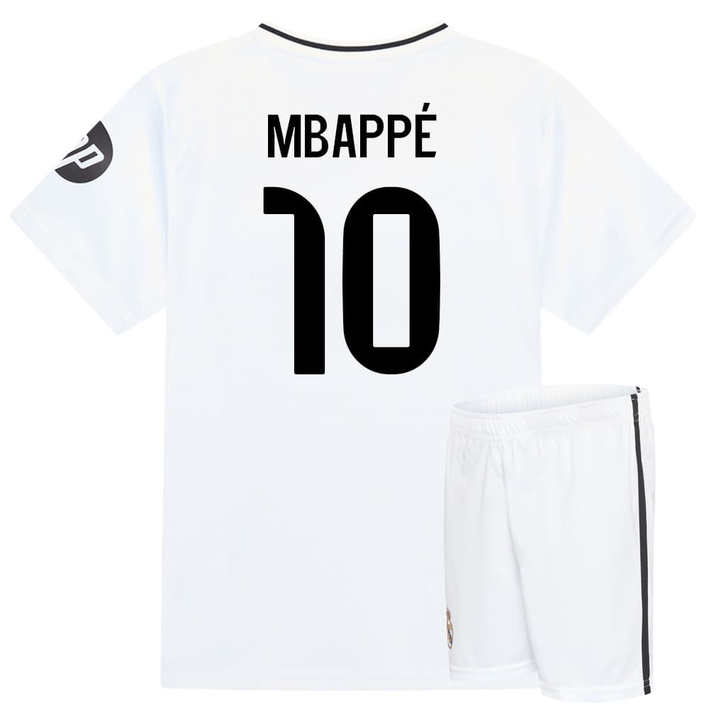 Real Madrid Mbappe Voetbaltenue Thuis - Kind