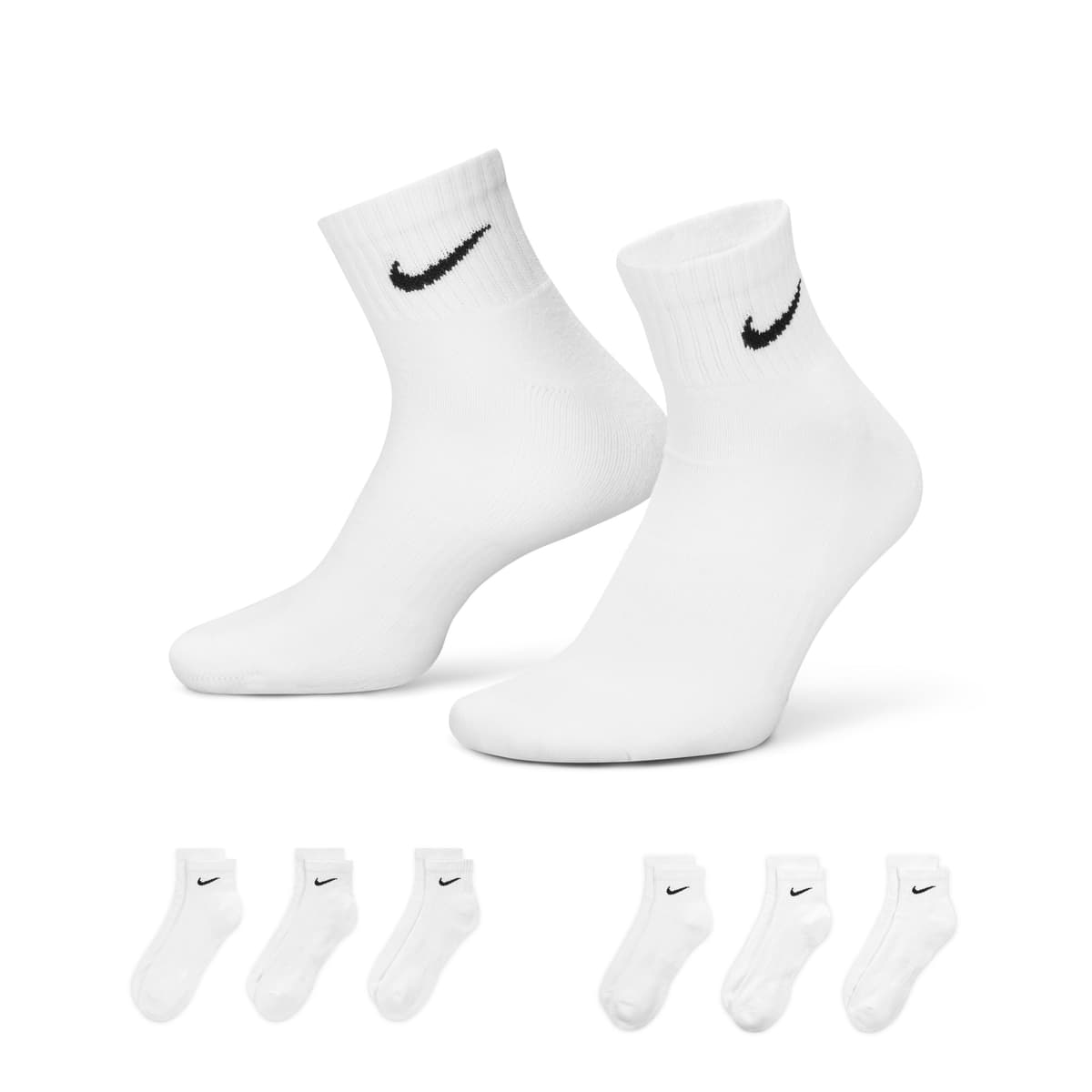 Nike Everyday Cushioned Enkelsokken 6-Pack