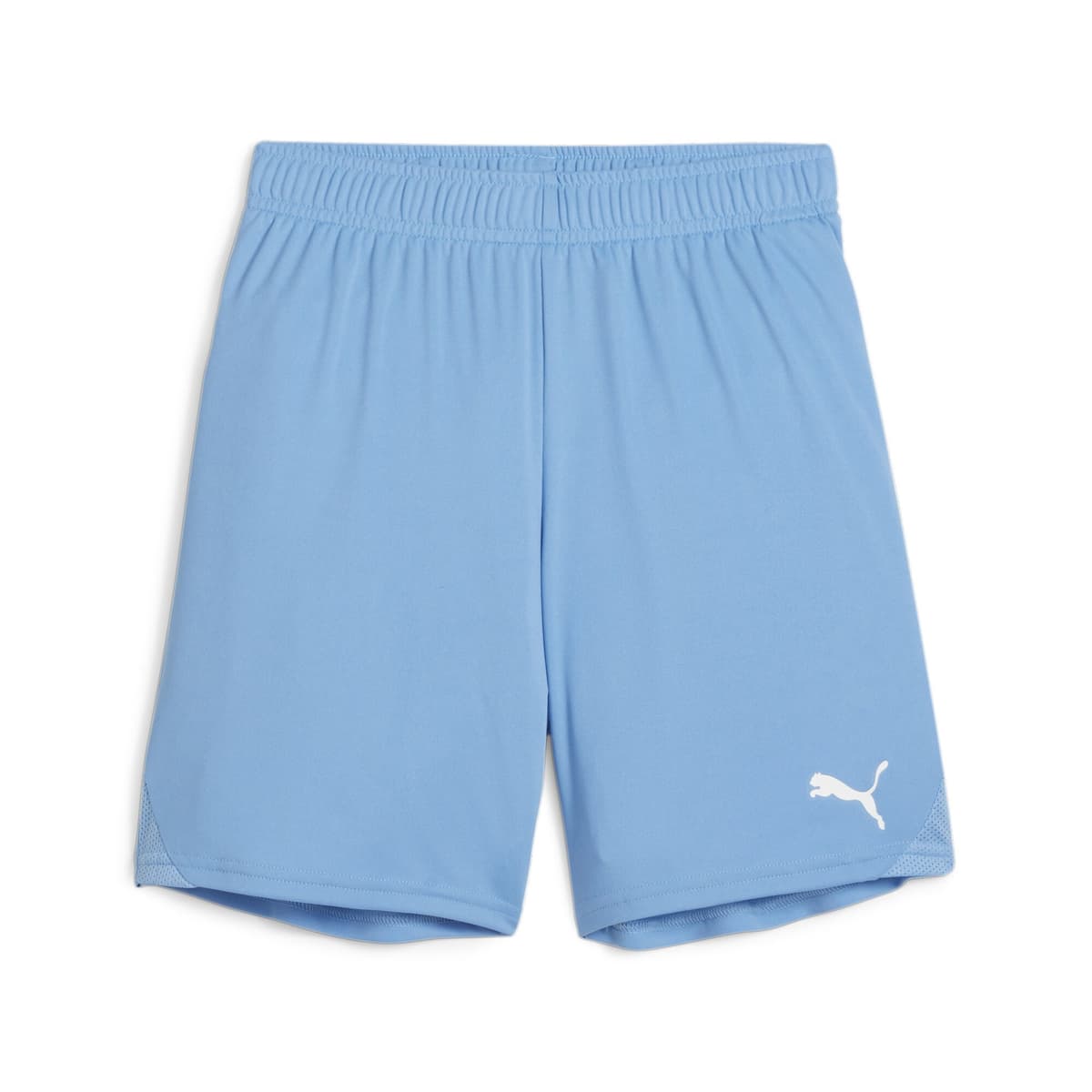 Puma teamGOAL Voetbalbroekje Kids in Lichtblauw Wit