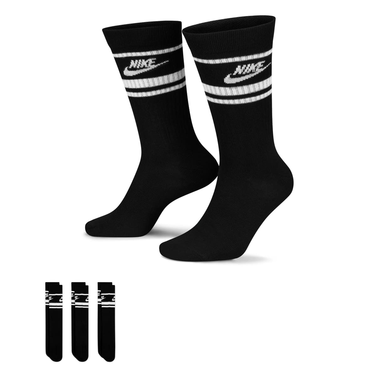 Nike Sportswear Dri-FIT Everyday Essential Crew Sokken 3-Pack