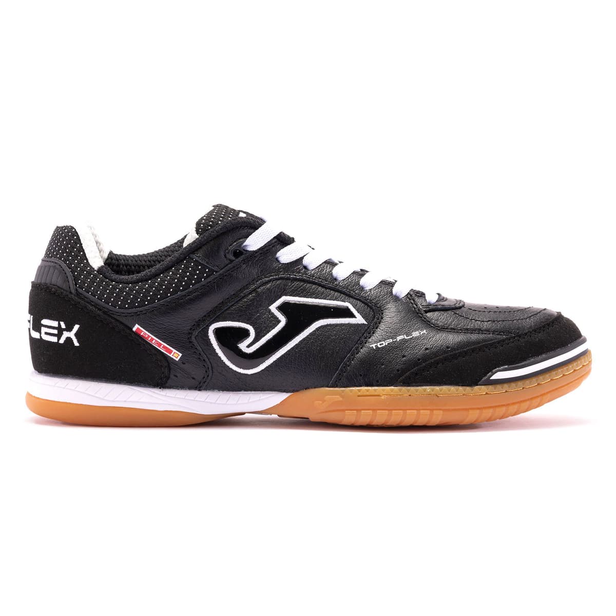 Joma Top Flex Zaalvoetbalschoenen (IN) in Zwart Wit Bruin