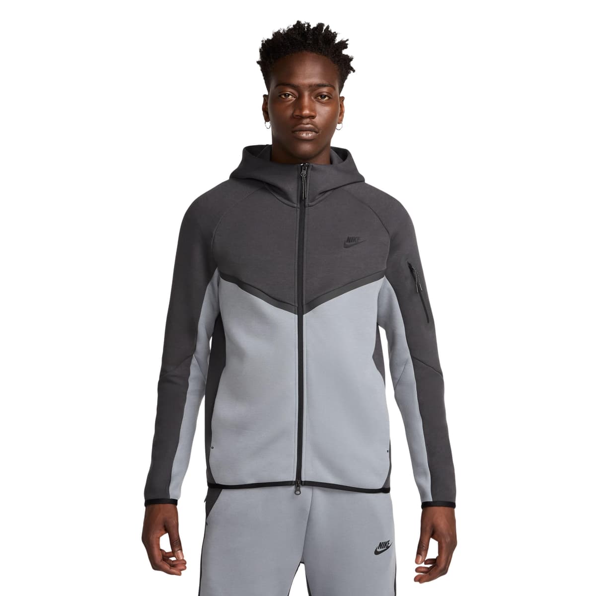 Nike Tech Fleece Sportswear Vest in Donkergrijs Grijs Zwart
